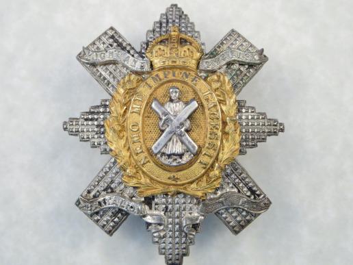 Black Watch 8th Highland Cyclists Battalion Officers Glengarry badge
