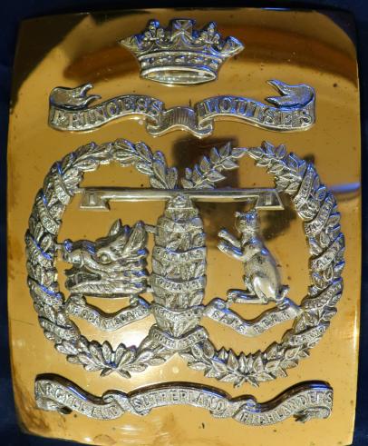 Argyll and Sutherland Highlanders Officers Shoulder Belt Plate
