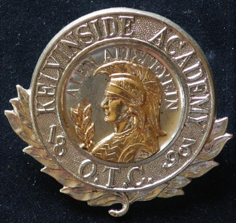 Kelvinside Academy  Officers OTC Glengarry badge