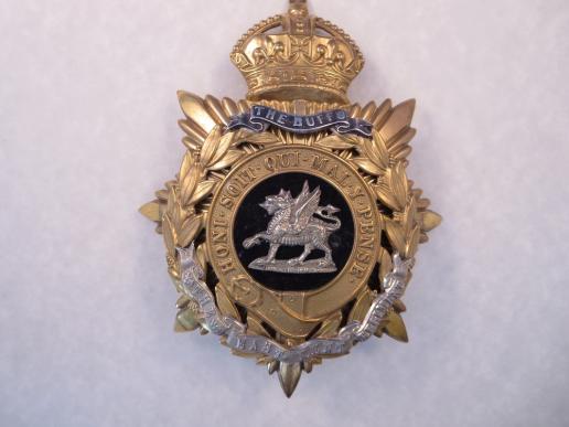 The Buffs (East Kent Regiment) KC Officers Helmet Plate