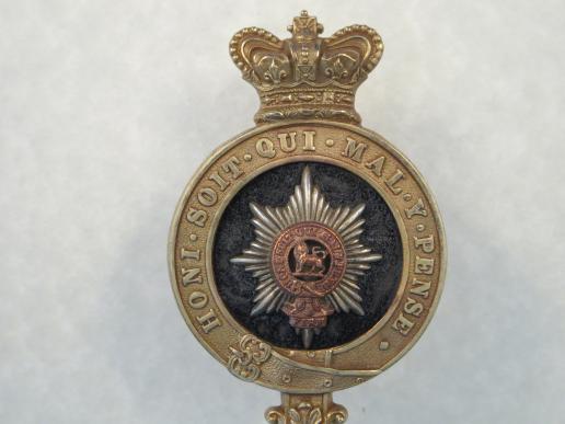 The Worcestershire Regiment QVC Officers Glengarry badge