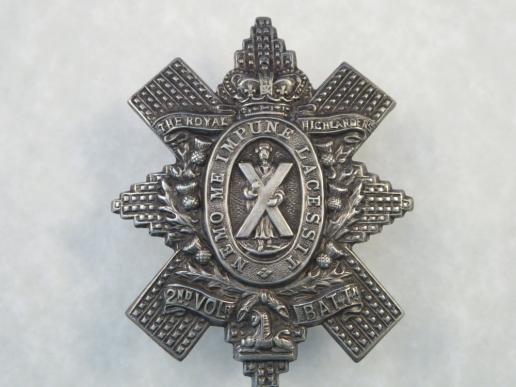 The Black Watch 2nd Vol Battalion QVC O/Rs Glengarry badge