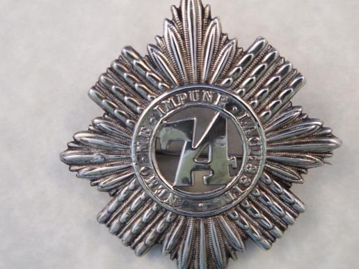 74th Highlanders Victorian Officers or Senior NCOs Glengarry Badge