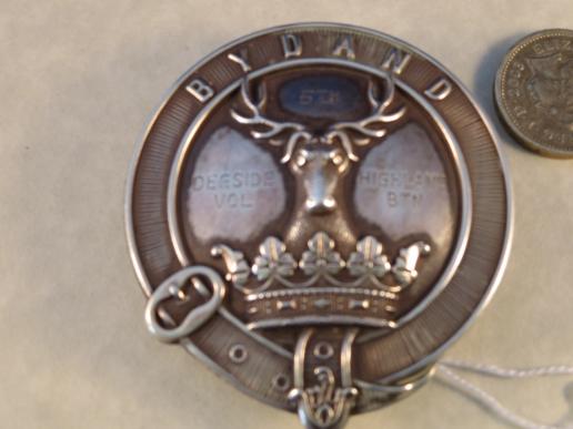 6th VB Gordon Highlanders Officers Silver Badge