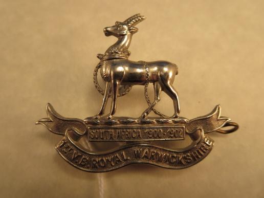 Royal Warwickshire Regiment 1st Vol Battn Officers cap Badge