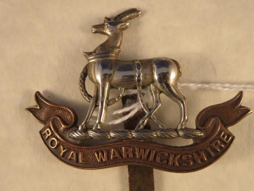The Royal Warwickshire Regiment NCOs SP Cap Badge