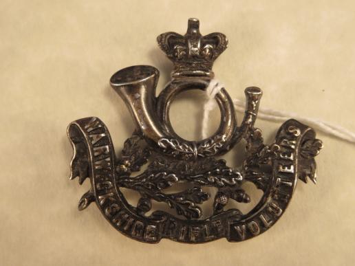 Warwickshire Rifle Volunteers Victorian Ammunition Pouch belt badge