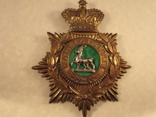 The Royal Warwickshire Regiment Other Ranks QVC Helmet Plate