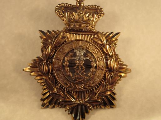 The Middlesex Regiment O/Rs Home service helmet plate