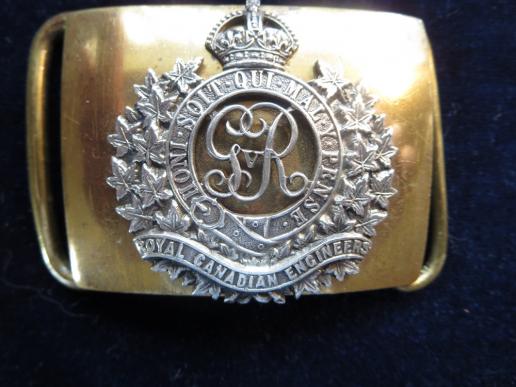Royal Canadian Engineers WW1 George V Officers Waist belt Plate