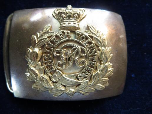 Royal Engineers Victorian Volunteer Officers Waist Belt Plate
