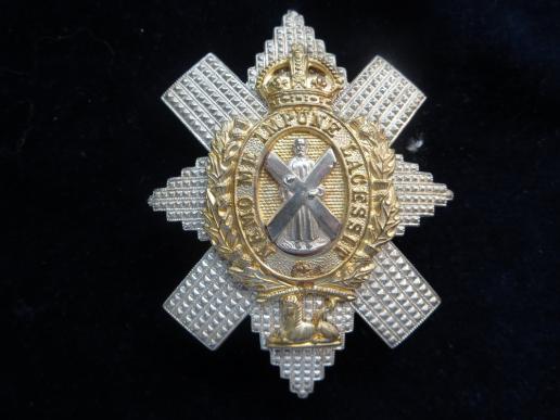 The Black Watch WW2 period Officers Glengarry Badge