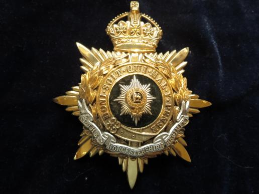 The Worcestershire Regiment Edwardian Officers Helmet plate