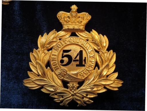 54th West Norfolk Officers Last Shako Badge 1869-1878