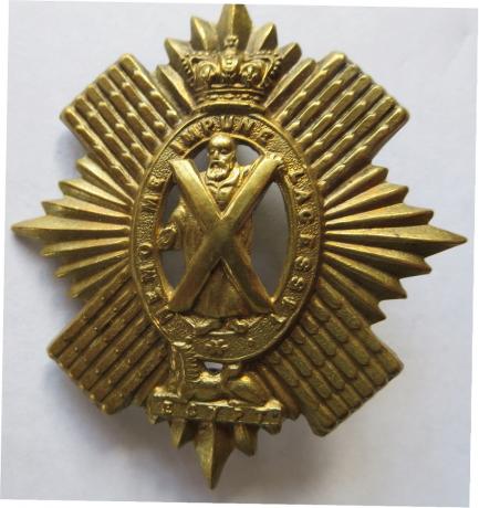 Black Watch O/Rs Victorian Glengarry badge 1874-1881