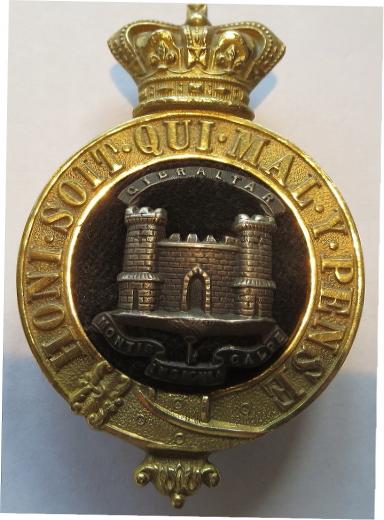 Victorian Dorset Regiment Officers Glengary badge 1881