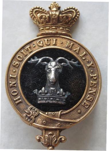 Victorian Gordon Highlanders Officers Glengarry Badge