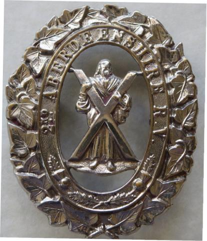 Victorian 2nd Admin Battn Aberdeenshire Rifle Volunteers SP badge