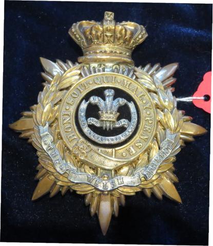 QVC The Welsh Regiment Officers Helmet Plate