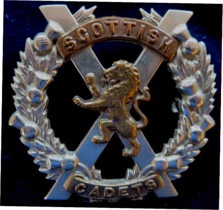 London Scottish Cadets Officers Glengarry badge