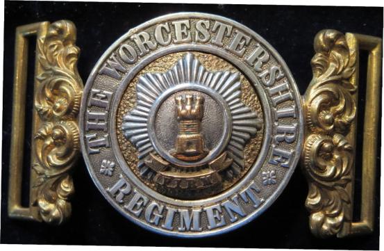 The Worcester Regiment Officers Victorian Waist Belt Plate