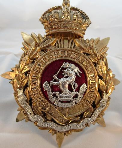 KC West Riding (Duke of Wellingtons) Regiment officers Helmet plate