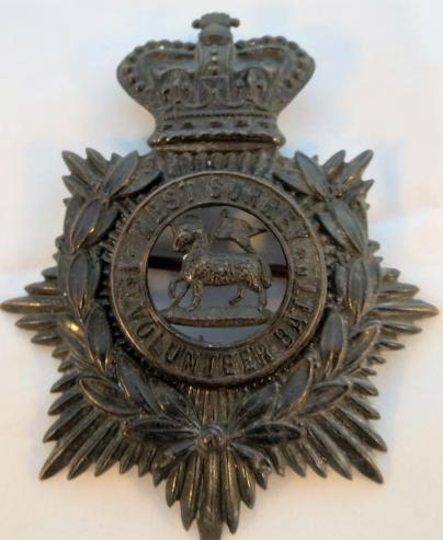 QVC 1st Volunteer Battn West Surrey Regiment O/Rs Helmet Plate