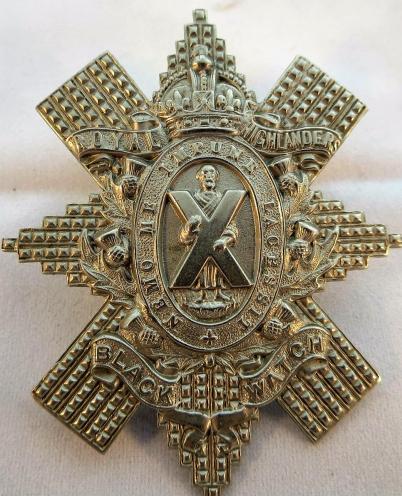 Black Watch 6/7 Battalion Scarce Glengarry badge No Sphinx