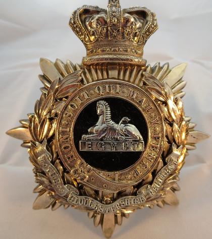 Victorian Officers Helmet Plate to the Gloucestershire regiment