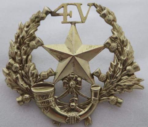 4th Volunteer Battn Scottish Rifles Slouch Cap Badge