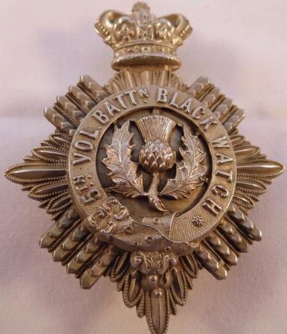 5th (Perthshire Highland) Battalion The Black Watch Officers Crossbelt Badge