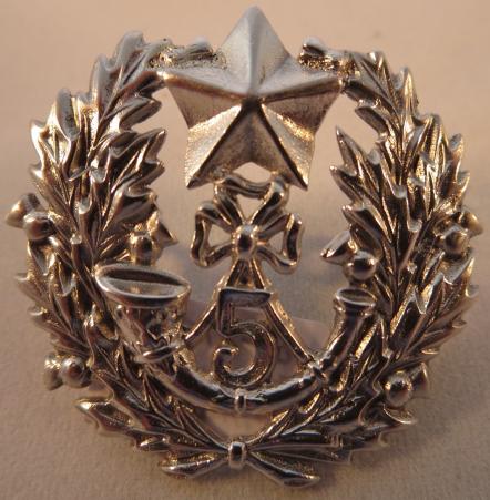 Victorian 5th Volunteer Battalion The Cameronians (Scottish Rifles) Forage Cap Badge