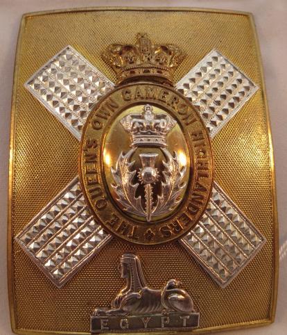 QVC Cameron Highlanders Shoulder Belt Plate