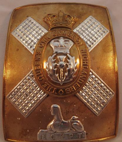 QVC Cameron Highlanders Shoulder Belt Plate