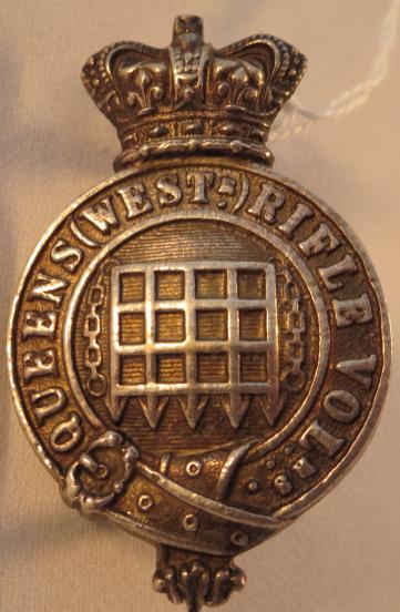 QVC The Queens Westminster Rifle Volunteers  Belt or Pouch Badge