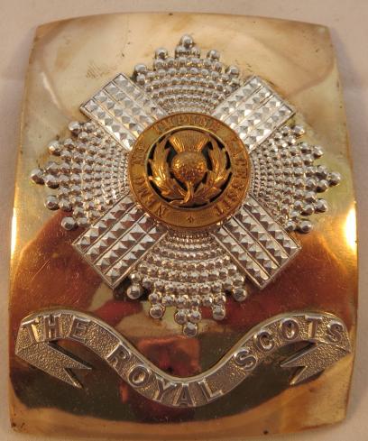 The Royal Scots Officers Shoulder Belt Plate