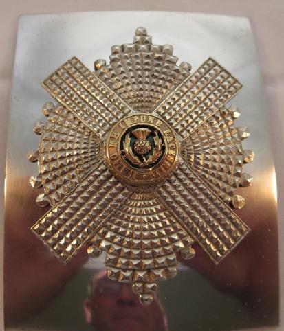 9th (Highlanders) Battalion The Royal Scots Officers Shoulder Belt Plate