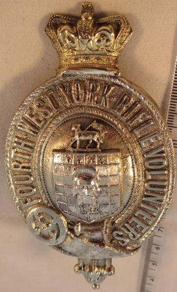 4th (Halifax) West Yorks Rifle Volunteers Officers Crossbelt Plate