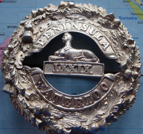 Pre 1881 Silver Officers Plaid Brooch to the Cameron Highlanders