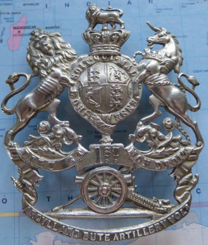 Victorian 1st Argyll and Bute Artillery Volunteers Helmet Plate