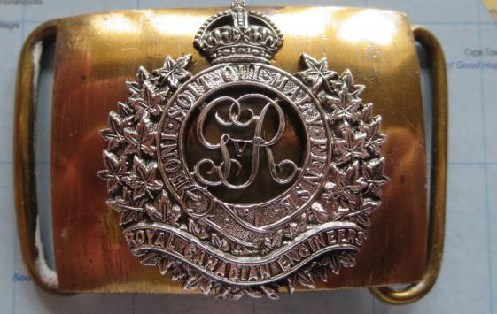 Royal Canadian Engineers George 5th WW1 Officers Waist Belt Clasp