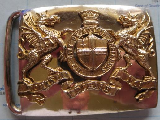 Victorian 1st City of London Engineers  Officers Waist Belt Plate