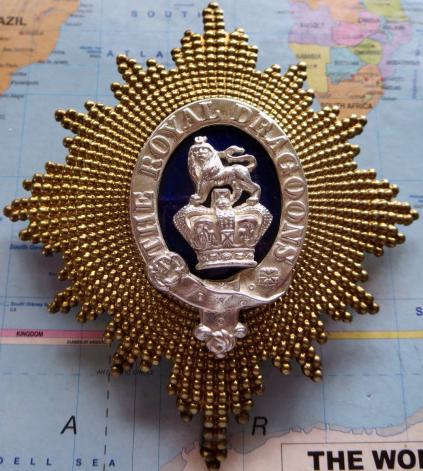 The Royal Dragoons QVC Officers Helmet Plate