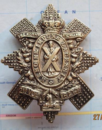 Black Watch 2nd (Angus) Volunteer Battalion O/Rs Bonnet Badge