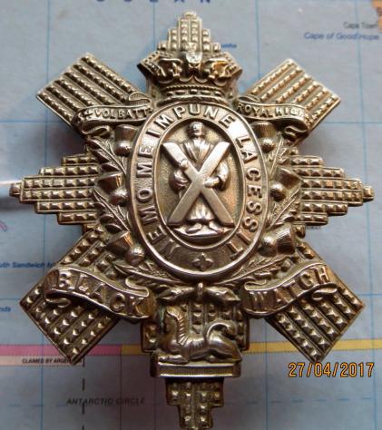 Black Watch 3rd (Dundee Highland) Volunteer Battn O/Rs Glengarry Badge