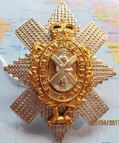 Black Watch Post 1952 Officers Glengarry badge