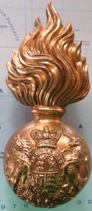 Royal Scots Fusiliers Victorian Fur Cap Badge