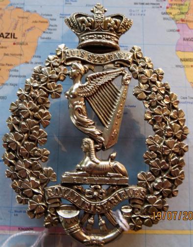 Royal Irish Rifles QVC Officers Shoulder Belt Plate