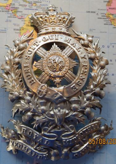 Royal Midlothian Yeomanry Cavalry Victorian Helmet Plate