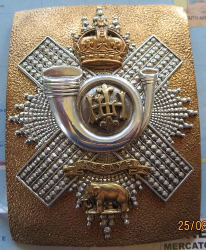 Highland Light Infantry Post 1901 Line Officers Shoulder Belt Plate